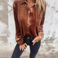 Långärmad Loose Fit Golden Velvet Shirt