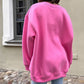 Överdimensionerad enfärgad sweatshirt med rund hals