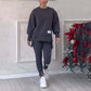 Avslappnat set med sweatshirt och leggings för kvinnor📦Fri frakt på två stycken