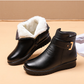 💟Genuine Leather Metal Buckle Velvet Boots🔥45% rabatt + köp 2 gratis frakt📦