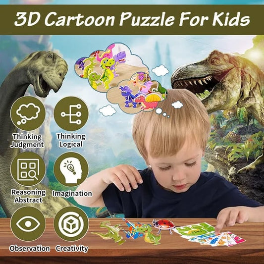 🔥Hot Sale-49% rabatt🔥Educational 3D Cartoon Puzzle🧩