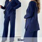 🌟V-ringat casual stickat tvådelat set med slits🔥