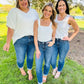 🔥Tummy Control Cuffed Slim Fit Jeans