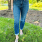 🔥Tummy Control Cuffed Slim Fit Jeans