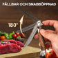 🗡️✨Fällkniv med Trähandtag för Vandring & Camping⛺