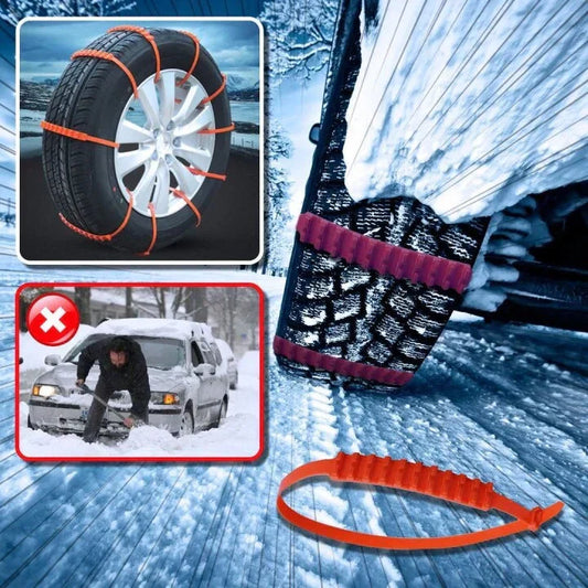 🔥2024 Vinter Hot Sale🔥Universal Återanvändbar Anti-skid Nylon Däckkedjor