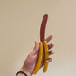 Säker tränings fjärilskniv med kreativt hotdog design