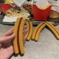 Säker tränings fjärilskniv med kreativt hotdog design
