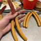 Säker tränings fjärilskniv med kreativt hotdog design