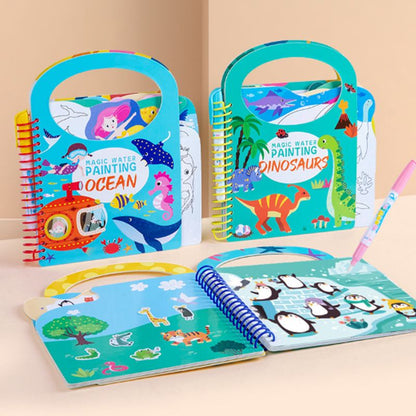 Upprepningsbar graffiti vattenmålning bok