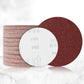 100 st/set 4 tum (100 mm) Runt Flockat Sandpapper med Slipskiva