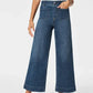 👖Tummy kontroll beskuren jeans med breda ben ⭐ 2025 Bästsäljande jeans
