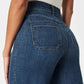 👖Tummy kontroll beskuren jeans med breda ben ⭐ 2025 Bästsäljande jeans