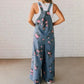 🌸Damjumpsuit med tryck i casualdenim