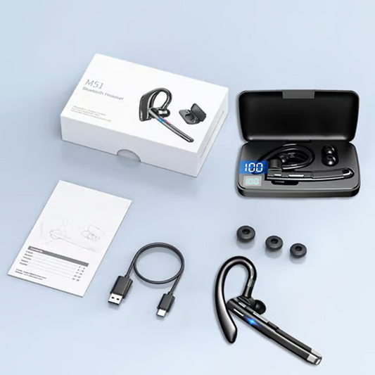 🎧Trådlösa Bluetooth Hörlurar med Enkel Öronkrok