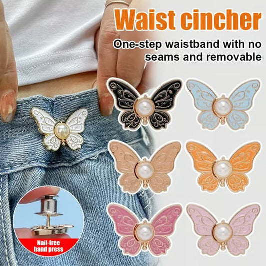 🦋✨ Köp 1 få 1 GRATIS 🎀 Avtagbart midjespänne med elegant fjärilsdesign – justera passformen direkt utan sömnad 💕 🔧