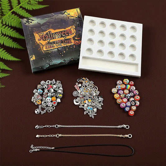 🎃🎅2025 Jul/Halloween DIY 24 dagars nedräkningskalender Armbandsset
