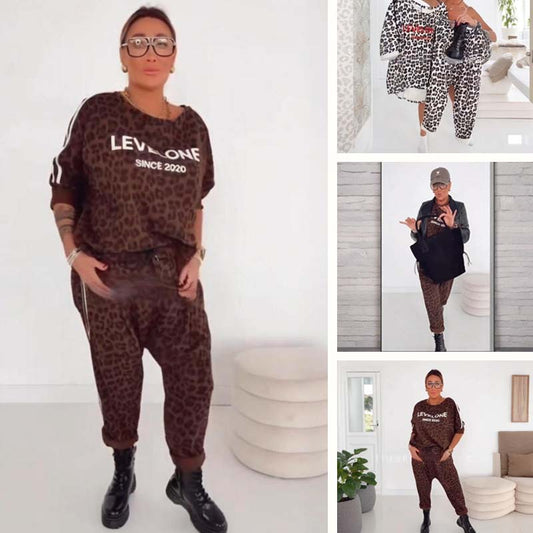 🐆 Elegant damset med leopardmönster