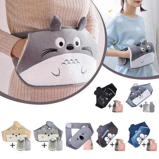 🎄Julklapp vattenfyllning plysch varmvattenflaska bälte