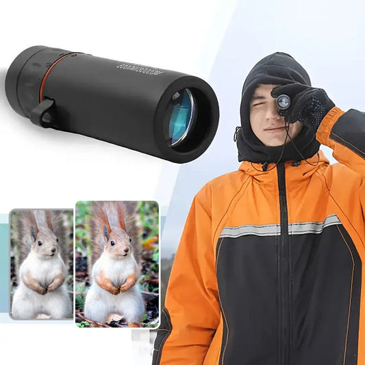 🔭 50% RABATT NU! ✨ Utomhusportabelt Monokulärt Teleskop - 12x50 Förstoring med Smartphone-Adapter för Äventyr 🌄📱