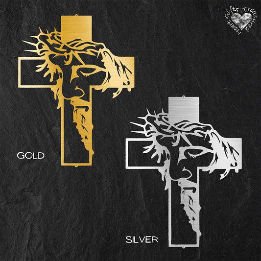 🎄✝️Jesus Kors Metallskylt Kristus Väggdekoration