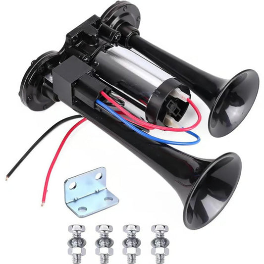 60 % RABATT📢 150 dB lastbilshögtalare｜🔧 Verktygsfri installation｜⚡ 12V/24V universal