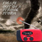 📻 Exklusiv Rea -50%! Multifunktionell Nödradio med Solcell & Handveckling – LED-Lampa & Telefonladdare | Nödsituation & Camping ⛺