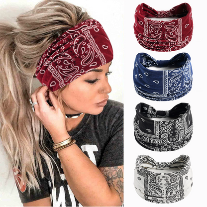 🌸Böhmisk yoga headband: amerikansk mantelblommig svettabsorbent huvudbonad🎀💧