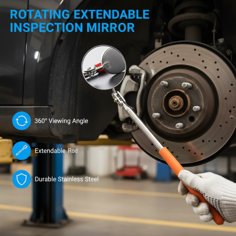 360° Rotating Extendable Vehicle Inspection Mirror – greedass