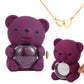 ⏰🌹Valentinsdagens överraskningsrea 50 % RABATT!!💝Söt nallebjörn med konserverad ros – halsband📿+evig ros🌹+nallebjörn🧸
