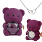 ⏰🌹Valentinsdagens överraskningsrea 50 % RABATT!!💝Söt nallebjörn med konserverad ros – halsband📿+evig ros🌹+nallebjörn🧸