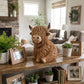 🔥🎁Nyhet 50 % RABATT🔥🐮Varm Highland Light: Lampa i form av en Highland-ko
