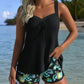 🔥Tryckt Baddräkts Topp och Shorts Set