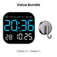 ⏰✨ 50% RABATT! | Multifunktionell Digital Väckarklocka – Temperatur, Justerbar Ljus & Fjärrkontroll!