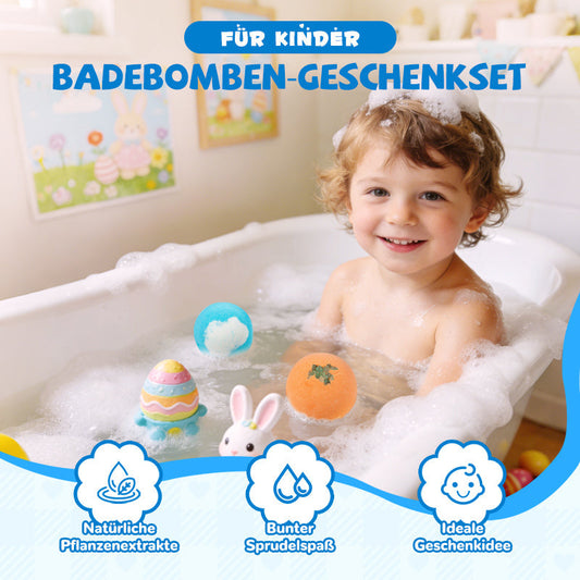 🛁 50% RABATT! 🎁 Badbomber för Barn med Överraskning Inuti – Färgglada, Hudvänliga & Perfekta som Present 🏐