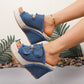 🔥🎁Nyhet 50 % RABATT🔥Casual Denim Platform Slide Sandals för kvinnor
