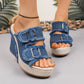 🔥🎁Nyhet 50 % RABATT🔥Casual Denim Platform Slide Sandals för kvinnor