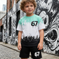 🎁2026 Hot Sale🎁Pojkars set med 3D-tryckt t-shirt och shorts
