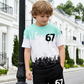 🎁2026 Hot Sale🎁Pojkars set med 3D-tryckt t-shirt och shorts