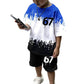 🎁2026 Hot Sale🎁Pojkars set med 3D-tryckt t-shirt och shorts