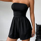Snygg, axelbandslös bodycon-overall