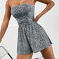 Snygg, axelbandslös bodycon-overall