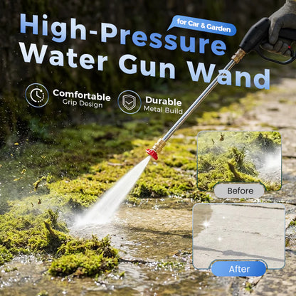 🚿Högtrycksspruta för bil & trädgård – Kraftfull strålesprut, justerbart munstycke & Slitstark, läckagesäker konstruktion 🚗
