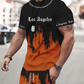 👕50 % RABATT NU! 🔥Mäns grafiska tryck T-shirt och shorts uppsättning – Mjukt tyg, iögonfallande design & Perfekt för sommardagar ☀️