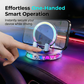 📱 RGB car mount with automatic clamping & 15W wireless charging