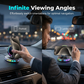 📱 RGB car mount with automatic clamping & 15W wireless charging
