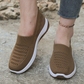 👟 50% RABATT NU! 🍃 Dam Andningsbara Mesh Slip-Ons – Halksäker Massage Sula & Ultralätt – Stötdämpande & Flexibel 💨