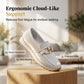 👟 Casual-loafers i mesh för damer med metallspänne