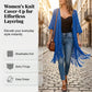🌊 50% RABATT NU!✨ Oversized stickad kofta för damer – Lätt virkad kimono med tofsar för våren & sommaren 🌸
