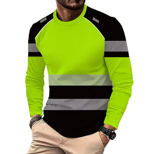 👕 50 % RABATT NU! 🏃‍♂️ Långärmad sportskjorta för herr – Fuktavvisande & diskret tryck – Andas, perfekt för jogging eller aktiva dagar – bekvämt att ha på sig hela dagen  🌿